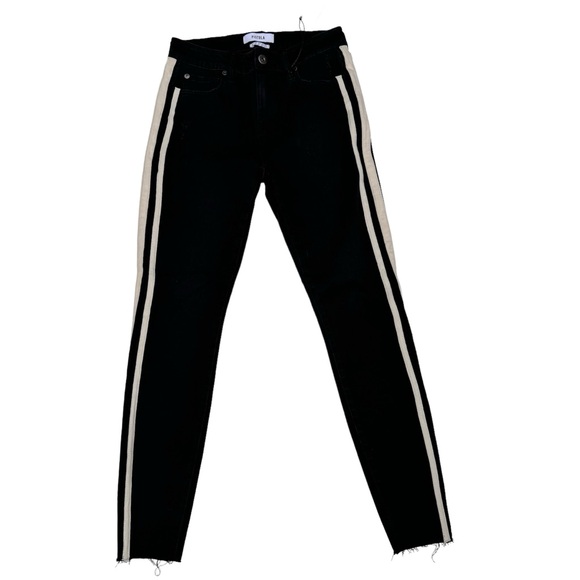 PISTOLA Womens  Berlin Night Black with White Side Stripe Audrey Skinny Jeans - Picture 2 of 9